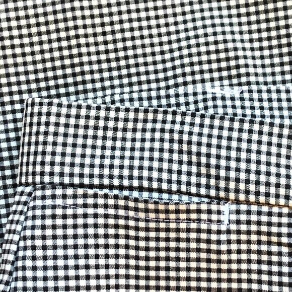 Bill Blass Trousers High Rise Cuffed Black and White Check Vintage. Size 14 - Picture 4 of 10